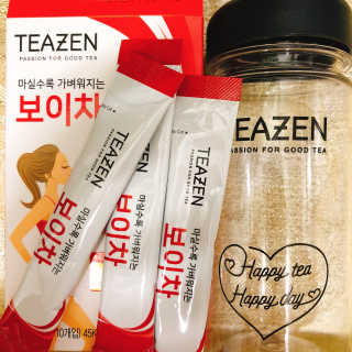 티젠 보이차 + 마이보틀 세트 — 5점을 준 리뷰어가 2018년 6월 올린 사용 사진