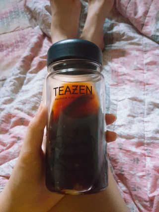티젠 보이차 + 마이보틀 세트 — 4.67점을 준 리뷰어가 2018년 6월 올린 사용 사진