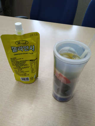 장수농가 리얼깔라만시 — 5점을 준 리뷰어가 2018년 4월 올린 사용 사진