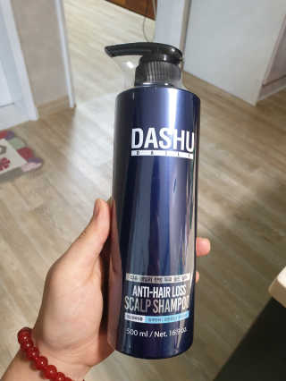 다슈코리아 다슈 데일리 단백질 한방 두피 골드 샴푸 500ml — 5점을 준 리뷰어가 2019년 12월 올린 사용 사진