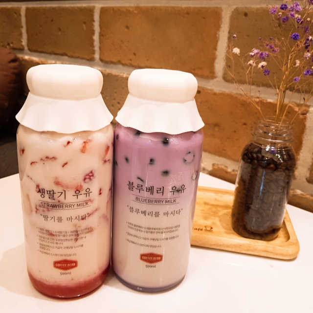 [COFFEEDEAN] 생딸기우유,블루베리우유,로얄밀크티택2 리뷰 사진