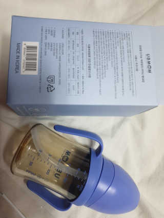 유비맘 샘방지 PPSU 빨대컵_컬러 랜덤 발송 — 4점을 준 리뷰어가 2020년 3월 올린 사용 사진