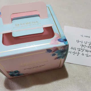 메이베나 1일 1팩 뽑아쓰는 마스크팩 — 5점을 준 리뷰어가 2019년 2월 올린 사용 사진