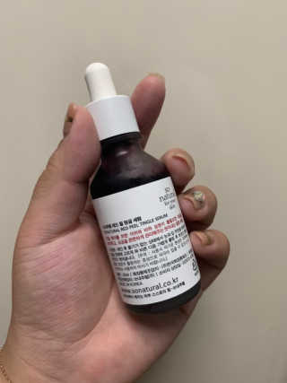 쏘내추럴 레드 필 팅글 세럼 오리지널 — 4.5점을 준 리뷰어가 2019년 8월 올린 사용 사진