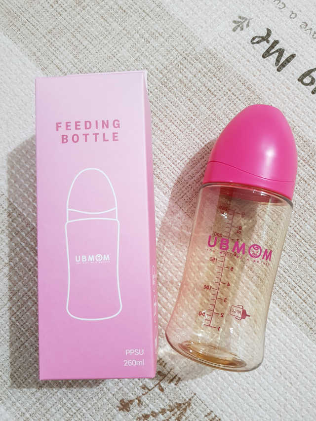 유비맘 PPSU 젖병 노꼭지_260ml_컬러 랜덤 발송 리뷰 사진