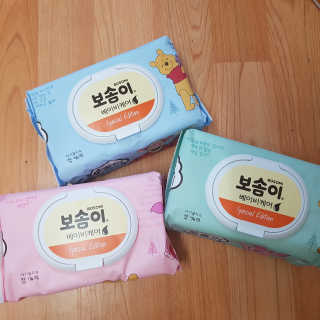 보솜이 아기물티슈 베이비케어 푸에디션 캡 74매 10입 — 5점을 준 리뷰어가 2019년 4월 올린 사용 사진