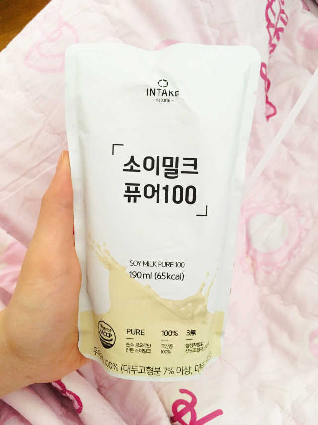 소이밀크 퓨어100 리뷰 사진