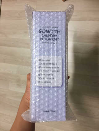 고위드 올인원 천연 세탁세제 — 4점을 준 리뷰어가 2018년 12월 올린 사용 사진