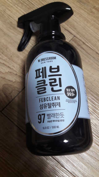 더블유드레스룸 페브클린 500ml — 5점을 준 리뷰어가 2018년 8월 올린 사용 사진