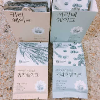 착한습관 귀리쉐이크와 서리태쉐이크 — 5점을 준 리뷰어가 2018년 8월 올린 사용 사진