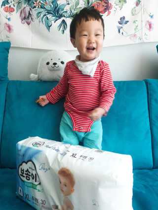 보솜이 리얼코튼 팬티형 — 5점을 준 리뷰어가 2019년 3월 올린 사용 사진