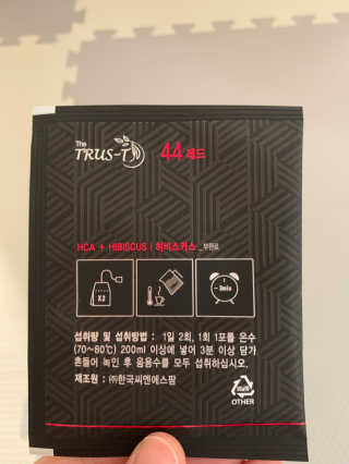 TRUS-T 트러스티44 TRUS-T 트러스티 44 다이어트 티백 — 5점을 준 리뷰어가 2019년 1월 올린 사용 사진