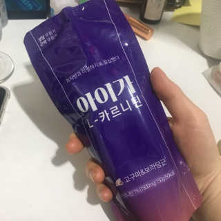 오엔엘 아이가 L-카르니틴 2박스 — 5점을 준 리뷰어가 2019년 3월 올린 사용 사진