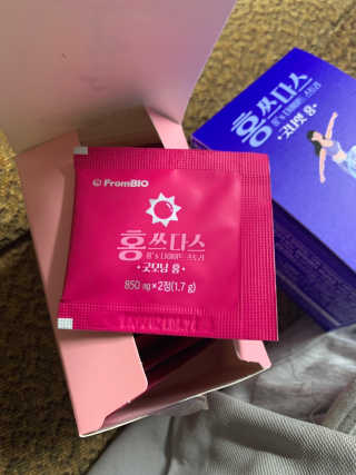 프롬바이오 홍쓰다스 아침,저녁 맞춤형 다이어트식품 14포+14포 — 5점을 준 리뷰어가 2019년 7월 올린 사용 사진