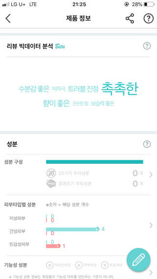 [모메이] 22밸런스 리페어 토너 — 4점을 준 리뷰어가 2020년 3월 올린 사용 사진