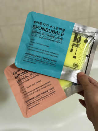 사비아 바디버블 스폰버블 — 5점을 준 리뷰어가 2017년 12월 올린 사용 사진