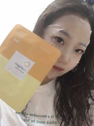 클리앳 콜라겐 액티브 마스크 10매 — 4점을 준 리뷰어가 2019년 7월 올린 사용 사진
