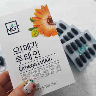 네츄럴굿띵스 오!메가루테인 60일분 — 5점을 준 리뷰어가 2018년 4월 올린 사용 사진