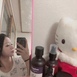 타이니케어 시카 더마 마스크 — 5점을 준 리뷰어가 2019년 11월 올린 사용 사진