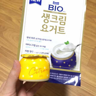 [매일 바이오] 생크림요거트 플레인 12개 + 유자 12개 — 4점을 준 리뷰어가 2019년 6월 올린 사용 사진