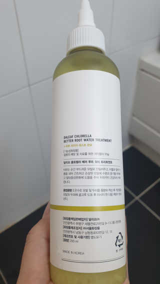 달리프 클로렐라 베러 루트 워터트리트먼트 200ml — 5점을 준 리뷰어가 2020년 1월 올린 사용 사진