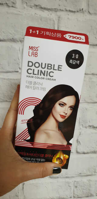 (주)에네스티 미스랩 더블 클리닉 헤어 컬러 크림 — 5점을 준 리뷰어가 2019년 10월 올린 사용 사진