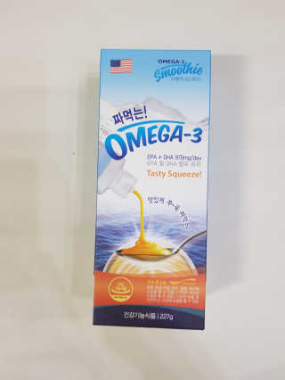 오메가-3스무디 [오메가스무디] 짜먹는 오메가3 DHA 임산부 어린이 — 4점을 준 리뷰어가 2019년 3월 올린 사용 사진
