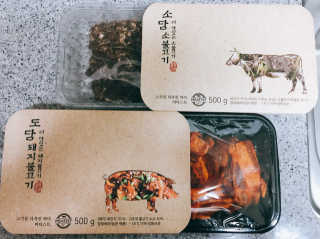 미티스트 더 맛있는 소담 소불고기 + 도담 돼지 불고기 — 4점을 준 리뷰어가 2019년 3월 올린 사용 사진