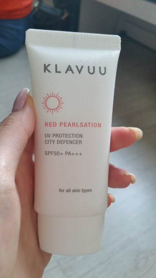 클라뷰 씨티 디펜서 SPF50 PA+++ — 3.5점을 준 리뷰어가 2016년 8월 올린 사용 사진