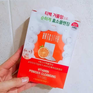 비알티씨 V10 파우더 클렌징 티백 2종 — 5점을 준 리뷰어가 2019년 2월 올린 사용 사진