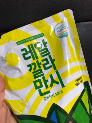[바로푸드] 레알깔라만시1팩 + 맛깔라5팩 + 보틀1병 — 4점을 준 리뷰어가 2019년 8월 올린 사용 사진