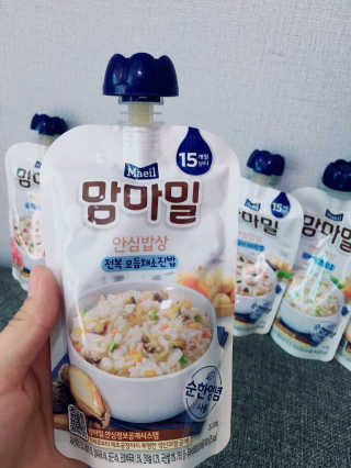 [매일유업] 맘마밀 안심밥상 6개입 — 5점을 준 리뷰어가 2019년 8월 올린 사용 사진