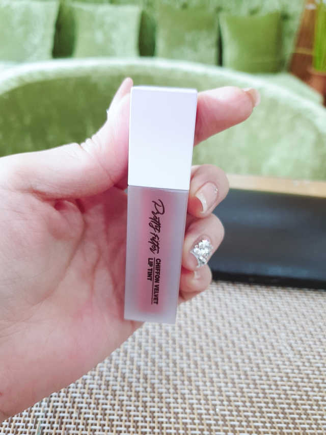 프리티필터 쉬폰 벨벳 립틴트 리뷰 사진