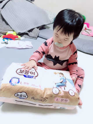 보솜이 액션핏 팬티형 — 4.5점을 준 리뷰어가 2019년 3월 올린 사용 사진