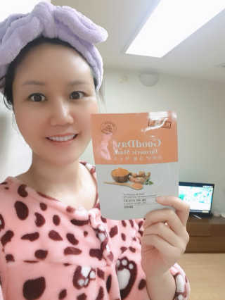 GoodDay Skincare GoodDay 강황 마스크 — 5점을 준 리뷰어가 2020년 2월 올린 사용 사진