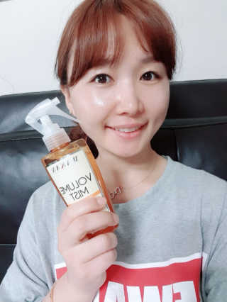 라쿰 와칸 프로테인 스프레이 볼륨미스트 — 4점을 준 리뷰어가 2019년 5월 올린 사용 사진