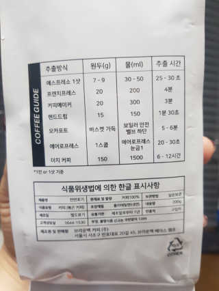 브라운백 커피 아이스 아메카노에 어울리는 원두 — 5점을 준 리뷰어가 2018년 9월 올린 사용 사진
