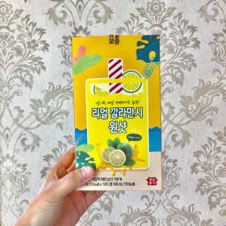 장수농가 리얼깔라만시 원샷 50ml 10팩+보틀 — 5점을 준 리뷰어가 2019년 4월 올린 사용 사진