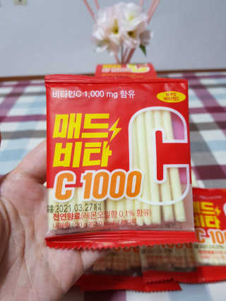 매드비타C 1000 — 5점을 준 리뷰어가 2019년 4월 올린 사용 사진