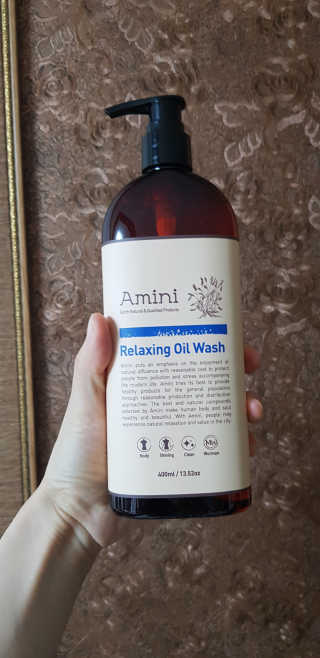 아미니 오일워시 시리즈 400ml（3종 중 1종 랜덤발송 — 4점을 준 리뷰어가 2019년 7월 올린 사용 사진