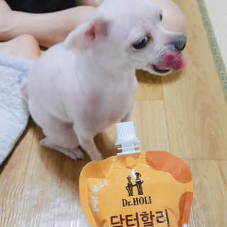 닥터할리펫밀크 8종 — 3.5점을 준 리뷰어가 2019년 5월 올린 사용 사진