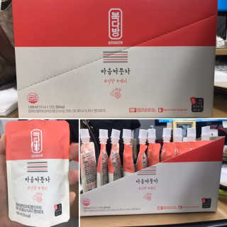 자연원 복다방 2종 100ml 10포씩 — 3.5점을 준 리뷰어가 2018년 12월 올린 사용 사진