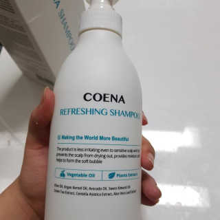 코에나샴푸 500ml — 4점을 준 리뷰어가 2019년 7월 올린 사용 사진