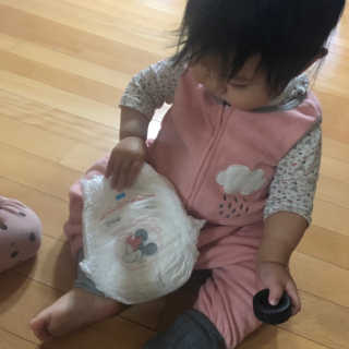 보솜이 베이비케어 팬티형 기저귀 — 3점을 준 리뷰어가 2019년 3월 올린 사용 사진