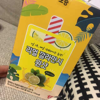 장수농가 리얼깔라만시 원샷 50ml 10팩+보틀 — 5점을 준 리뷰어가 2019년 5월 올린 사용 사진