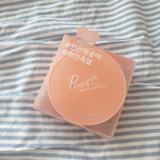 [블랙루즈] 피치 커버 벨벳 쿠션 2종 중 택1 — 4점을 준 리뷰어가 2019년 10월 올린 사용 사진
