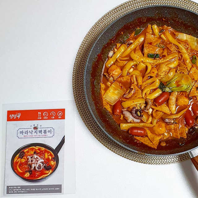 땡땡쿡 쓰촨 마라 낙지 국물 떡볶이 2인분 875g 리뷰 사진