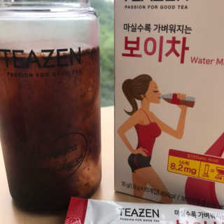 티젠 보이차 + 마이보틀 세트 — 5점을 준 리뷰어가 2018년 6월 올린 사용 사진