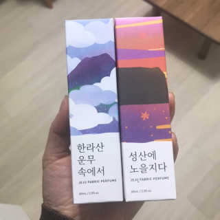 르플랑 제주 패브릭 퍼퓸 60ml 8종 — 4.83점을 준 리뷰어가 2018년 10월 올린 사용 사진