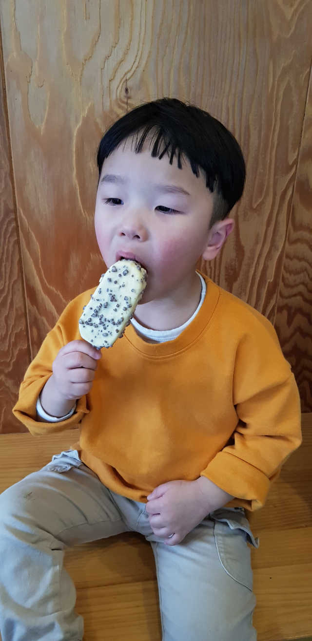 매그넘 화이트 초콜릿 앤 쿠키 싱글 리뷰 사진